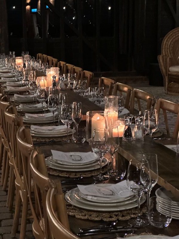 Emley Nature Reserve set up for a wedding